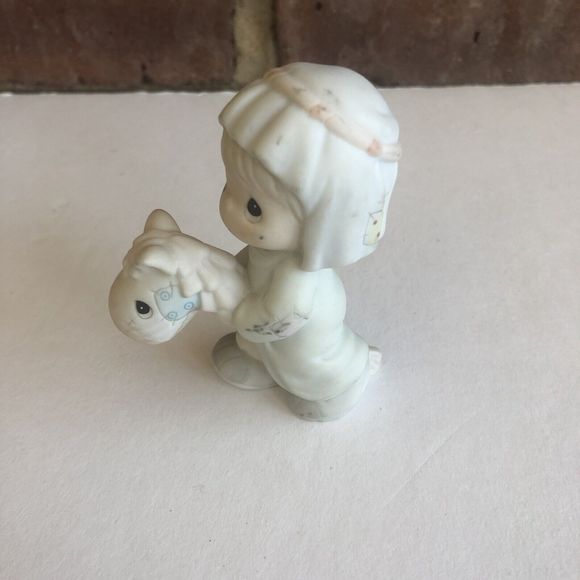 Precious Moments “Making A Trail to Bethlehem" 184004 Shepard Riding Horse 1996 - Picture 2 of 4